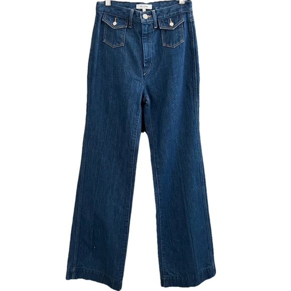 Re/Done NWT Denim Jeans Size 25 US
70s Wide Leg Pocket in True Rinse Blue - Picture 5 of 13